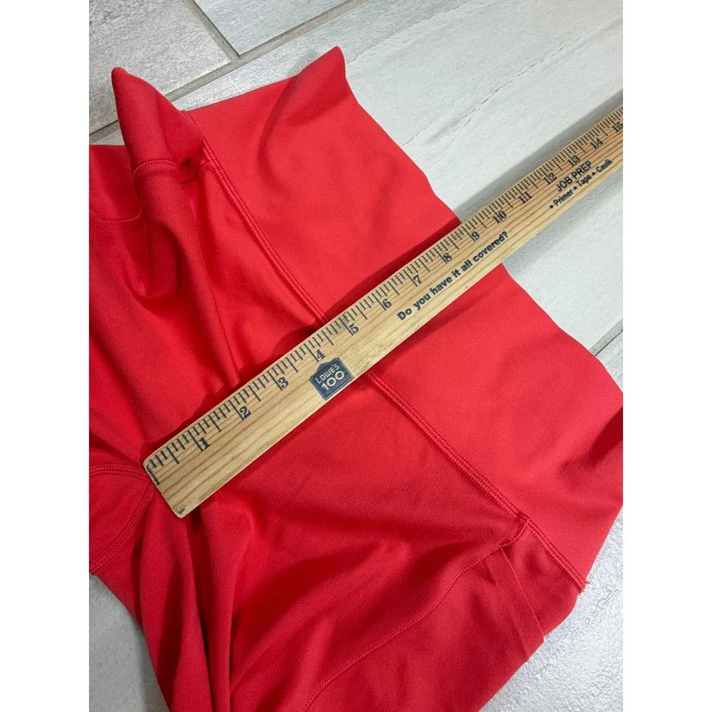 Athleta Salutation Stash Pocket II 7/8 Tight Red High Rise Leggings Medium